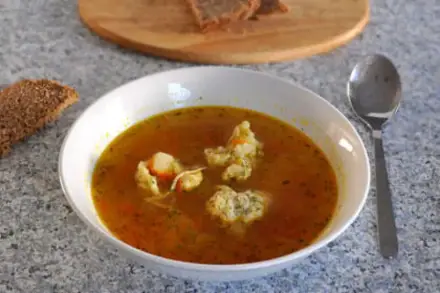 Фото Суп с курицей и клецками