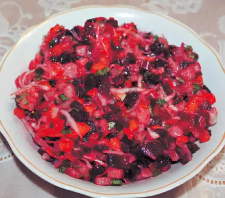 Фото Винегрет с квашеной капустой