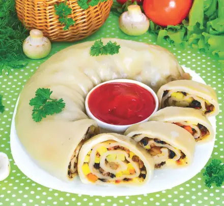 Фото Ханум с картошкой и грибами
