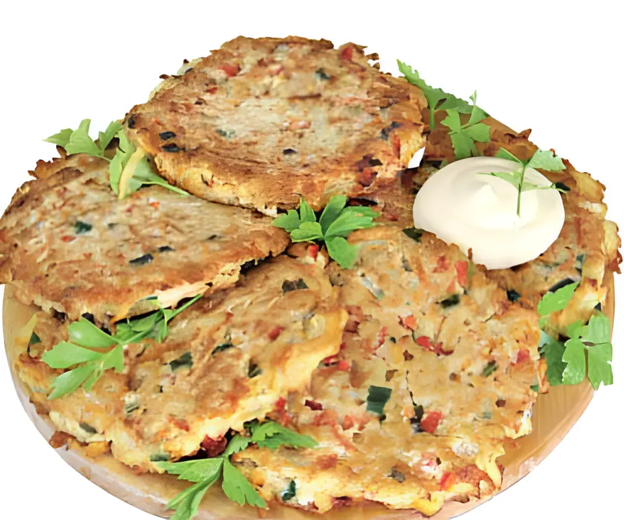 Фото готового рецепта Драники с овощами