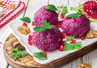 Рецепт Свекольное пхали с грецкими орехами