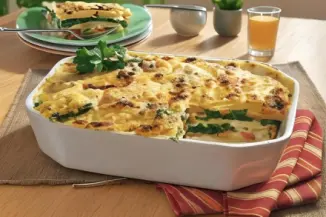 Рецепт Запеканка из картофеля с колбасой и зеленью