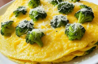 Изображение рецепта Паровой омлет с брокколи и сыром