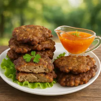 Изображение рецепта Рубленые оладушки из куриной печени