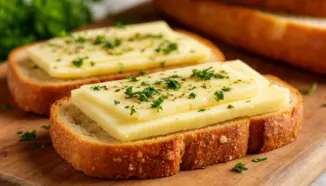 Изображение рецепта Горячие бутерброды с сыром и чесноком