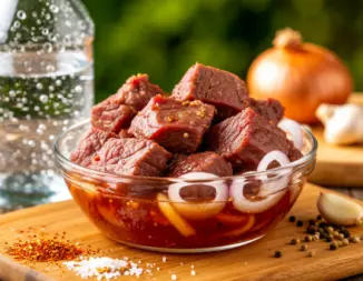 Изображение рецепта Маринад для шашлыка на минералке - идеально для свинины, курицы и баранины