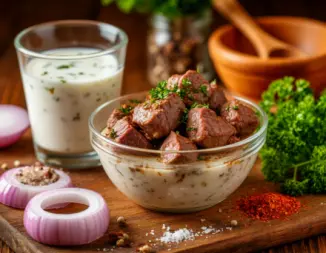 Изображение рецепта Маринад для шашлыка с кефиром и специями