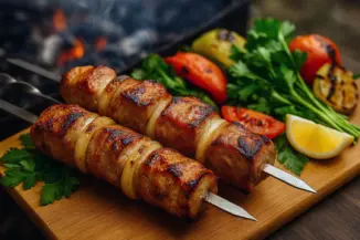 Изображение рецепта Шашлык из свинины с уксусом и луком