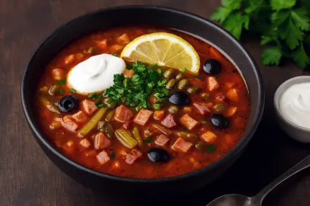 Фото Солянка сборная мясная с копченостями