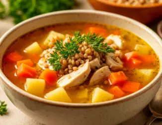 Изображение рецепта Гречневый суп с курицей