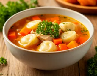Изображение рецепта Суп с клецками и курицей