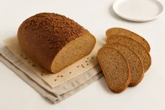 Изображение рецепта Цельнозерновой хлеб в духовке с медом и семенами льна