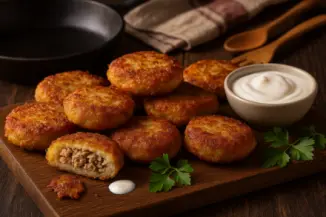 Изображение рецепта Драники с мясом по-белорусски
