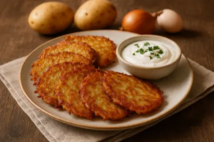 Фото Классические картофельные драники с хрустящей корочкой
