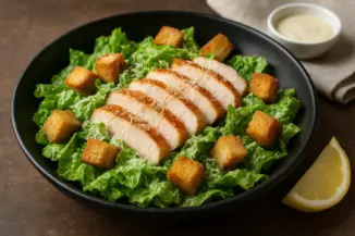 Изображение рецепта Салат Цезарь с курицей и хрустящими крутонами