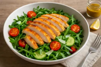 Изображение рецепта Салат с куриной грудкой и рукколой