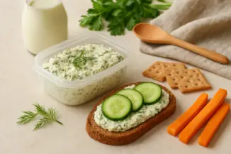 Изображение рецепта Домашний творожный сыр с травами: нежный и ароматный