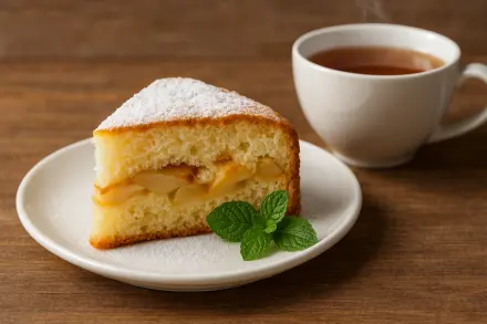 Фото Шарлотка с яблоками