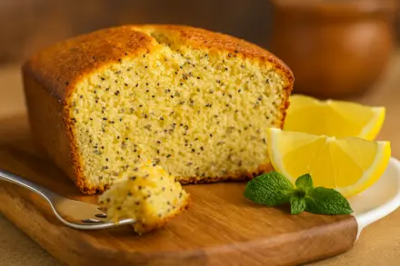 Фото Лимонный кекс с маком