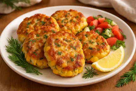 Фото Нежные куриные котлеты с кукурузой