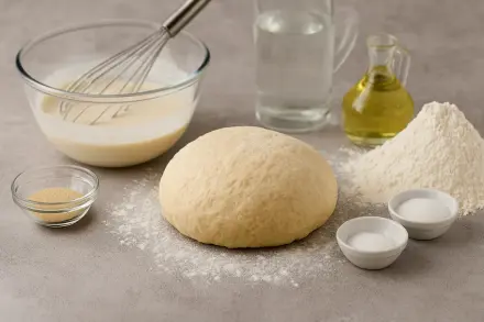 Фото Дрожжевое тесто без яиц для жарки