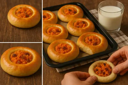 Фото Ватрушки с морковью и курагой