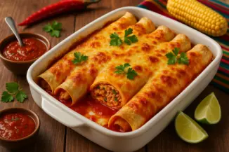 Изображение рецепта Мексиканские энчиладас с курицей и сыром