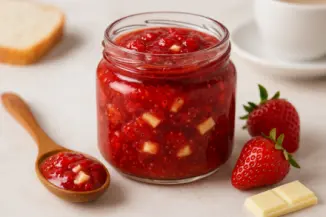 Изображение рецепта Клубничный джем с белым шоколадом