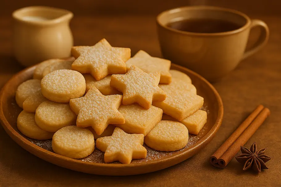 Фото готового рецепта Рассыпчатое песочное печенье