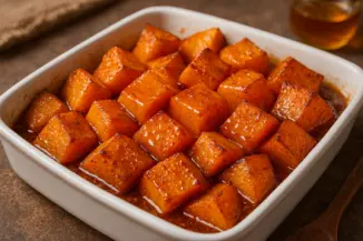 Превью рецепта Запеченная тыква в духовке с медом и корицей