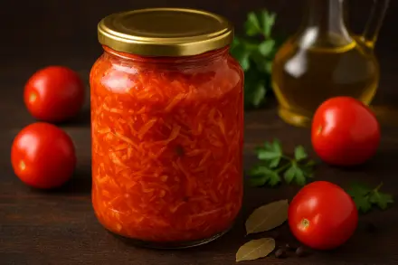 Фото Солянка из капусты с помидорами на зиму