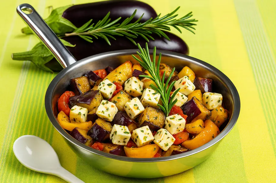 Фото готового рецепта Жареные баклажаны по-кипрски