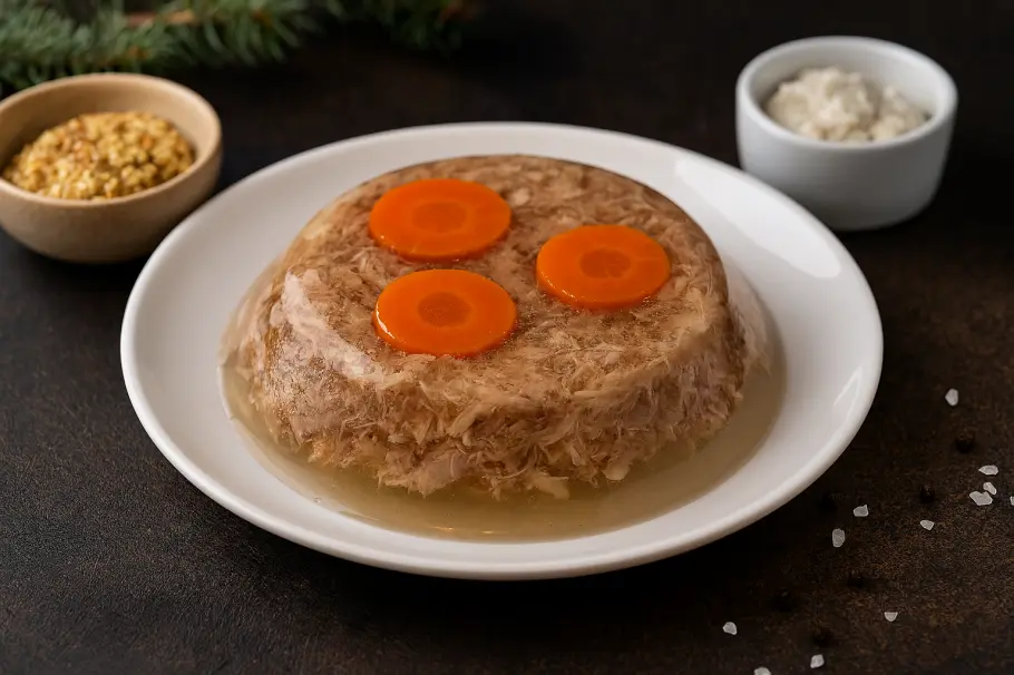 Фото готового рецепта Свиной холодец классический