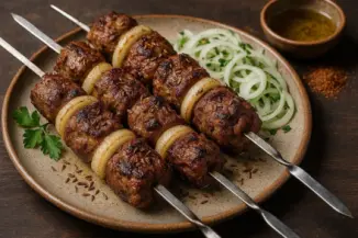 Превью рецепта Шашлык из баранины с зирой и луком