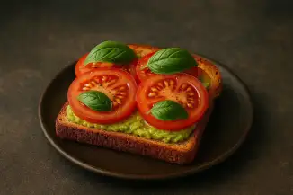 Превью рецепта Бутерброд с авокадо и томатами