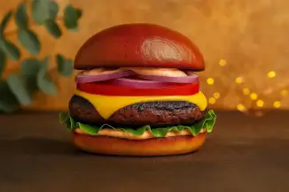 Превью рецепта Чизбургер домашний с говяжьей котлетой