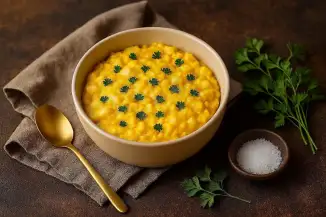 Превью рецепта Омлет с курицей в микроволновке