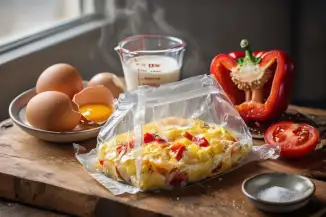 Превью рецепта Омлет в пакете с овощами