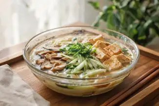 Превью рецепта Холодный рамен с тофу и шиитаке