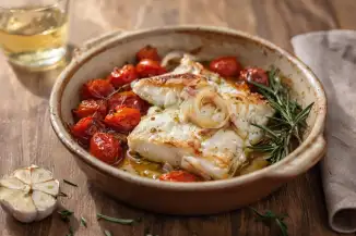 Превью рецепта Пангасиус, запечённый с томатами и ароматными травами