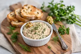 Превью рецепта Паштет из тунца и творога с зеленью