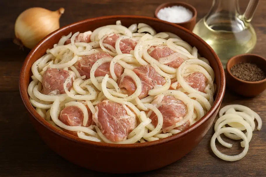 Фото готового рецепта Маринад для шашлыка с соевым соусом