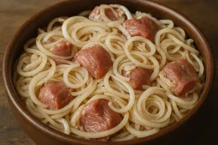 Фото Классический маринад с луком и уксусом для шашлыка