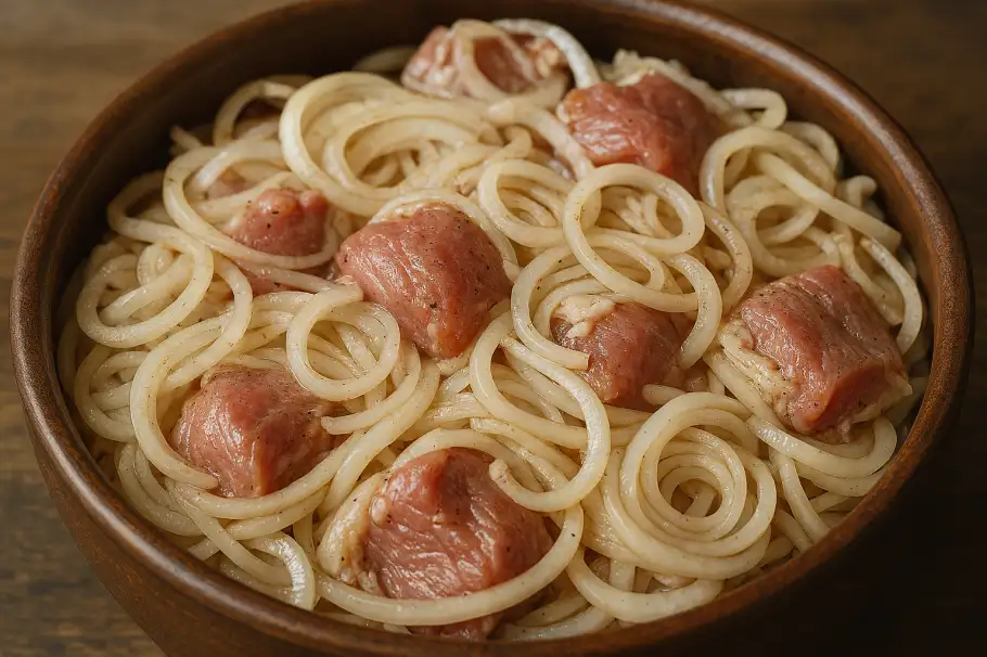 Фото готового рецепта Классический маринад с луком и уксусом для шашлыка