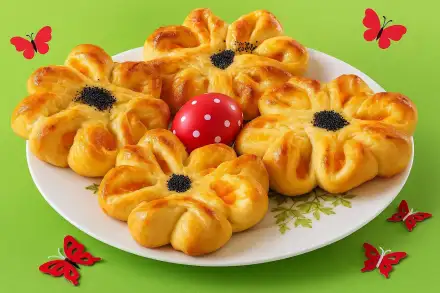 Фото Булочки с курагой