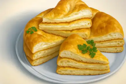 Фото Осетинский пирог с картошкой и сулугуни