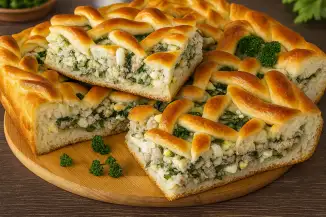 Превью рецепта Дрожжевой пирог со скумбрией