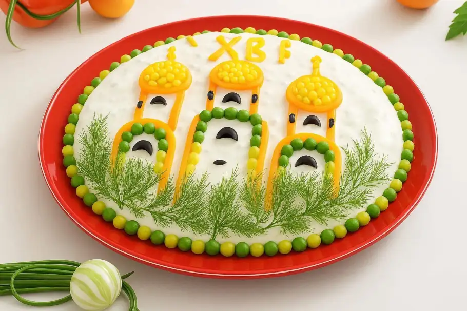 Фото готового рецепта Салат «Храм»