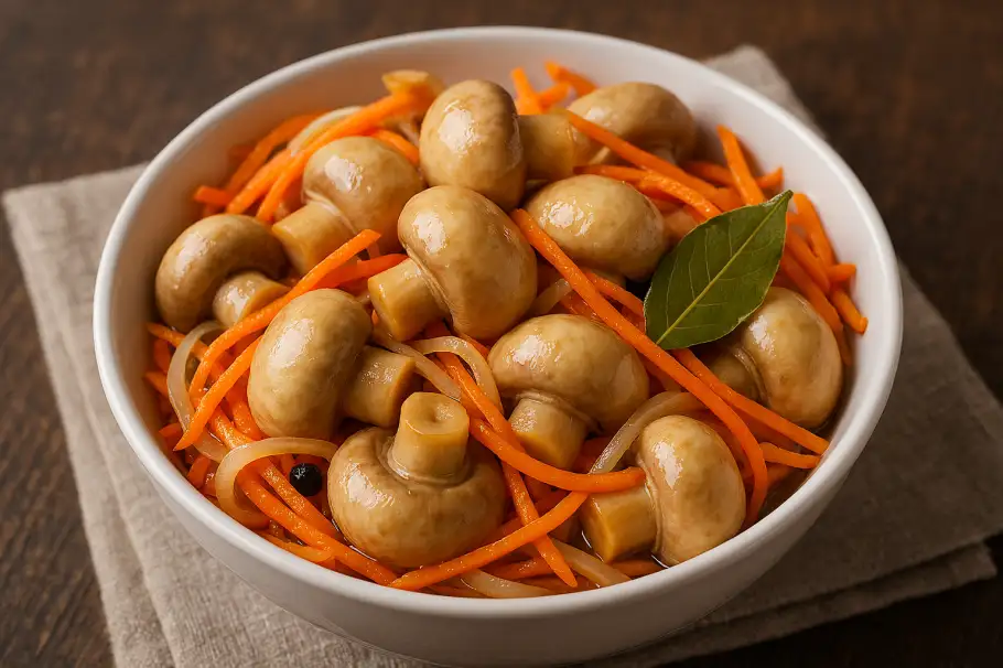 Фото готового рецепта Домашние маринованные шампиньоны