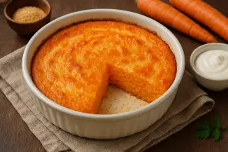 Превью рецепта Нежная морковная запеканка